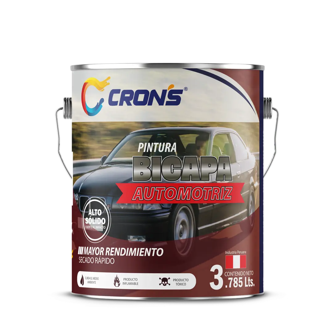 Pintura Bicapa Automotriz Crons - Línea Automotriz Crons