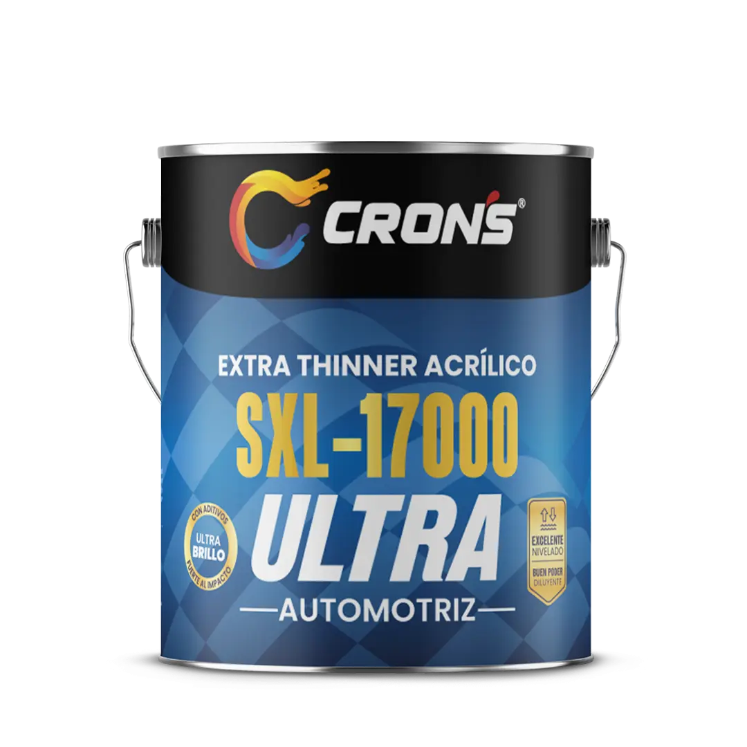 Pintura Extra Thinner Acrílica SXL-17000 Ultra Crons - Línea Automotriz Crons