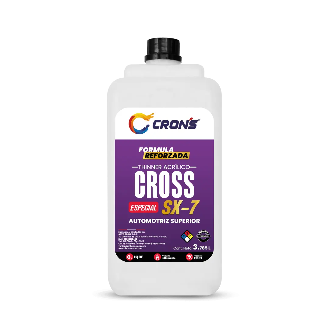 Pintura Thinner Cross SX-7 Crons - Línea Automotriz Crons