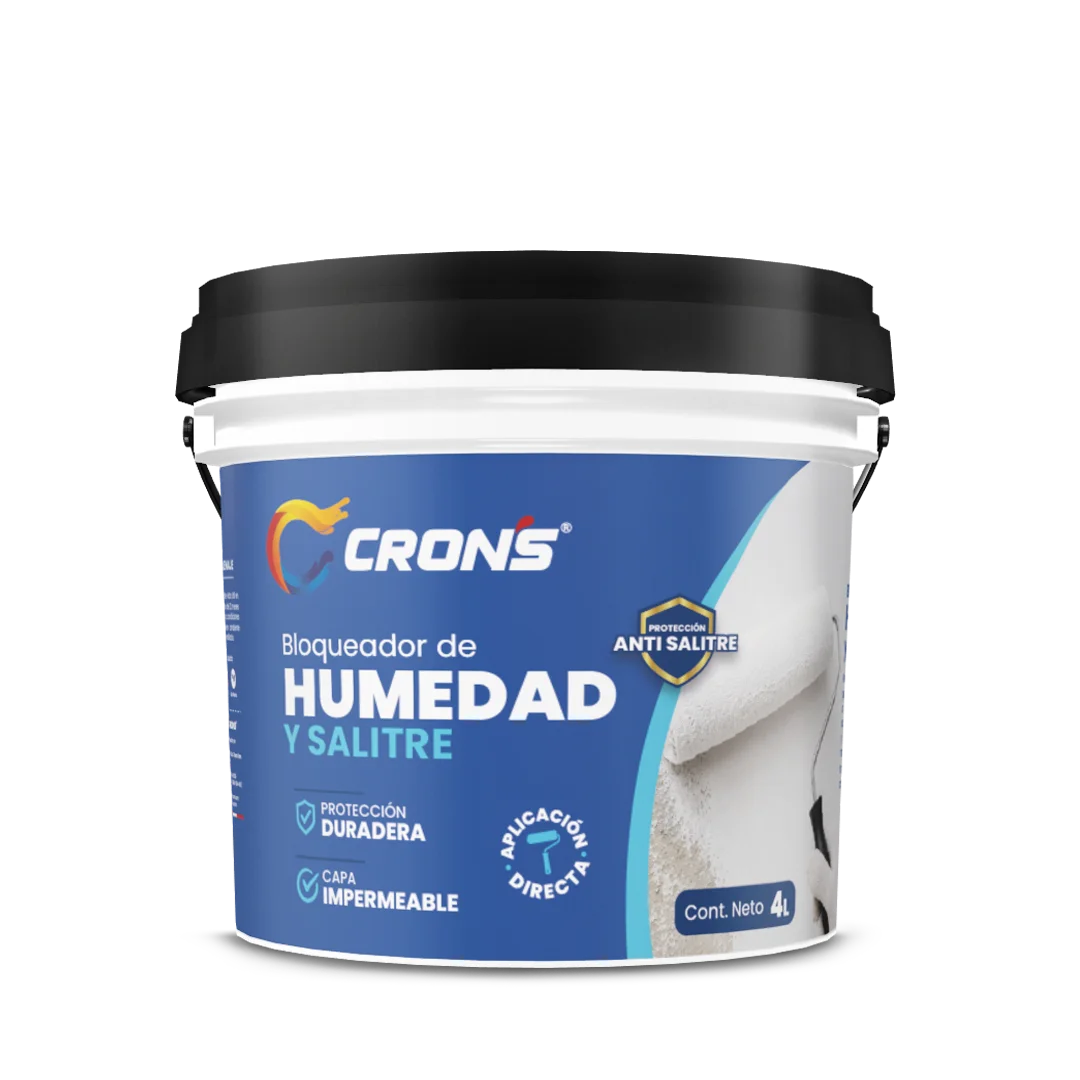 Pintura Bloqueador de Humedad y Salitre Crons - Línea Construccion Crons