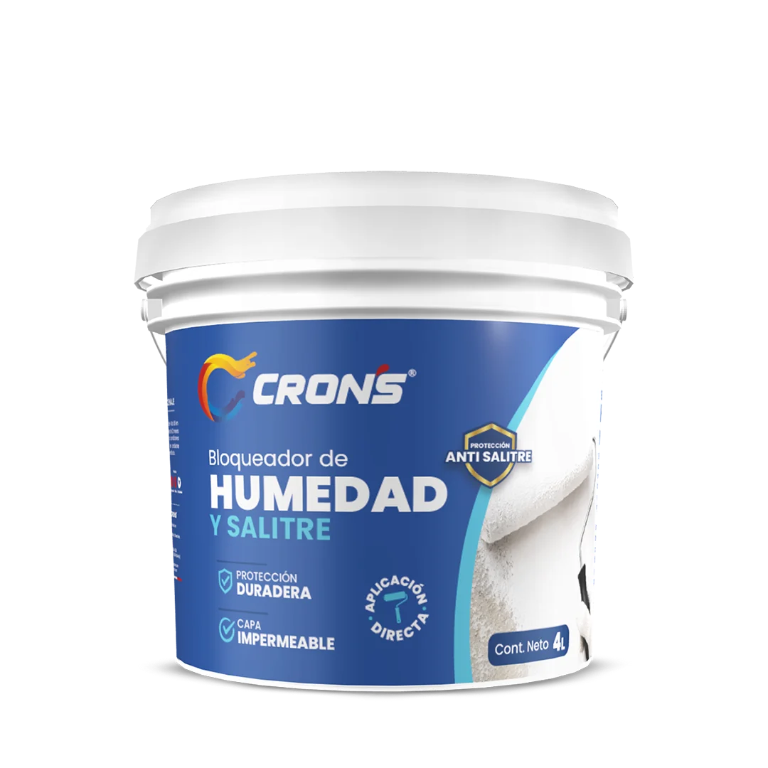 Pintura Bloqueador de Salitre y Humedad Crons - Línea Construccion Crons