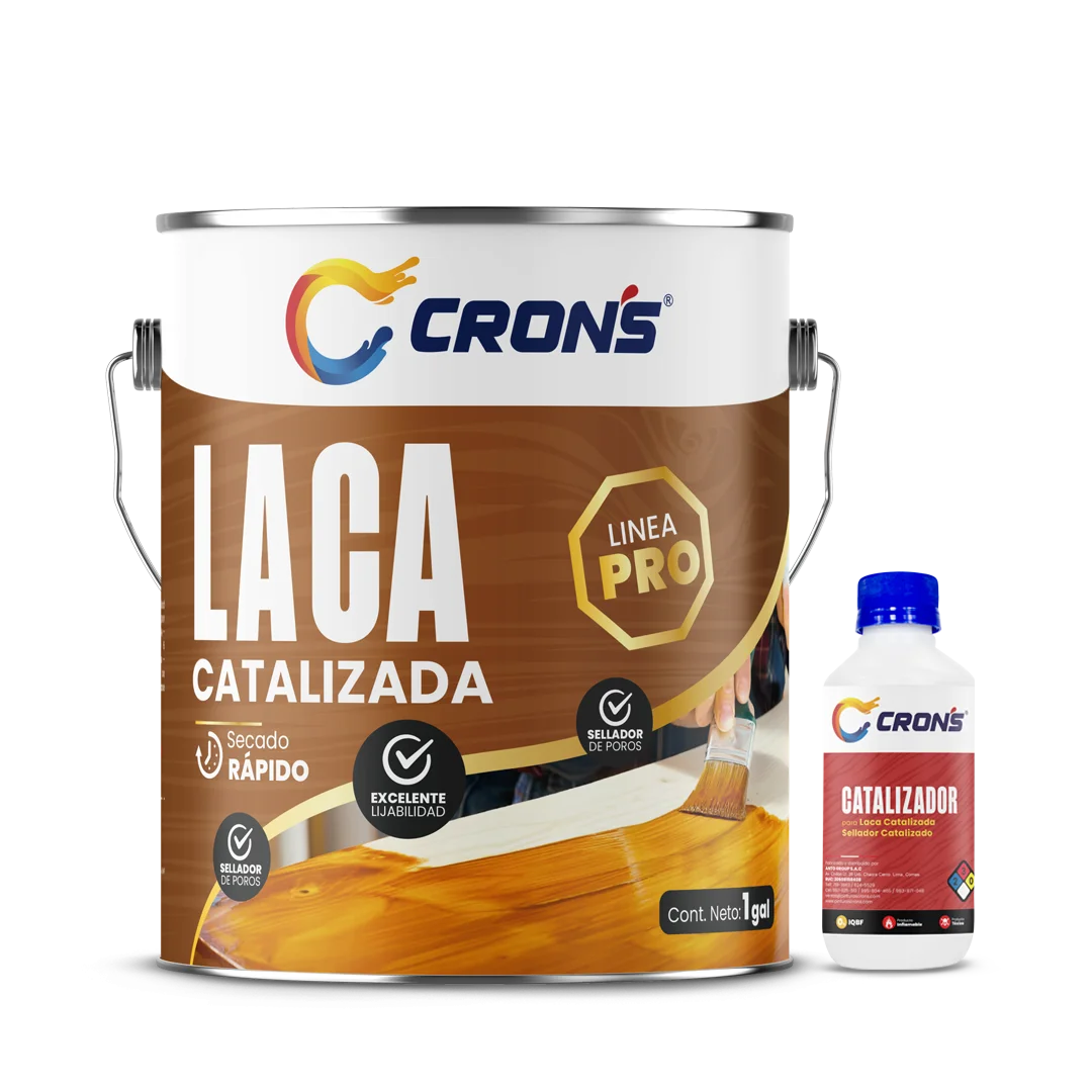 Pintura Laca Catalizada Crons - Línea Madera Crons