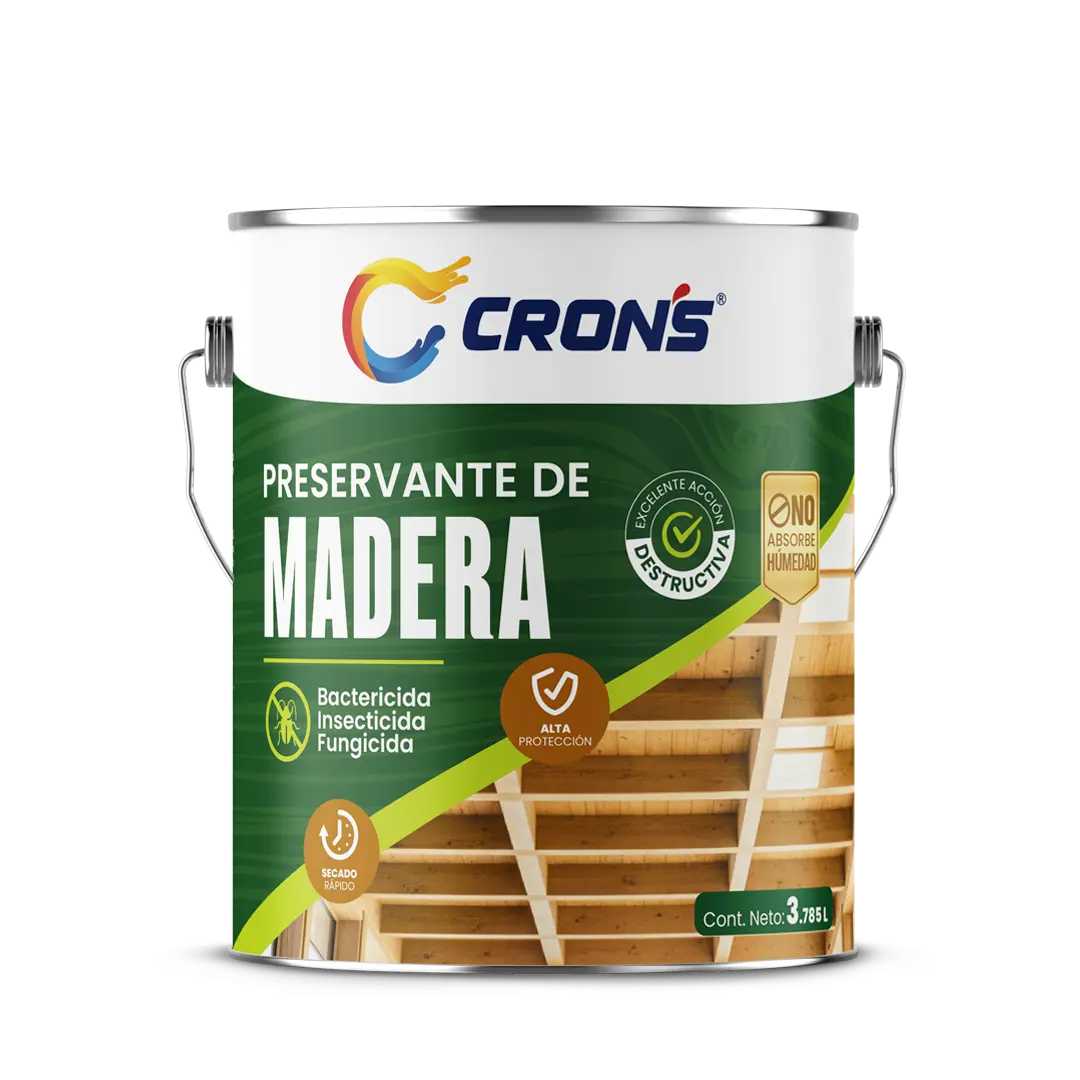 Pintura Preservante para Madera Crons - Línea Madera Crons