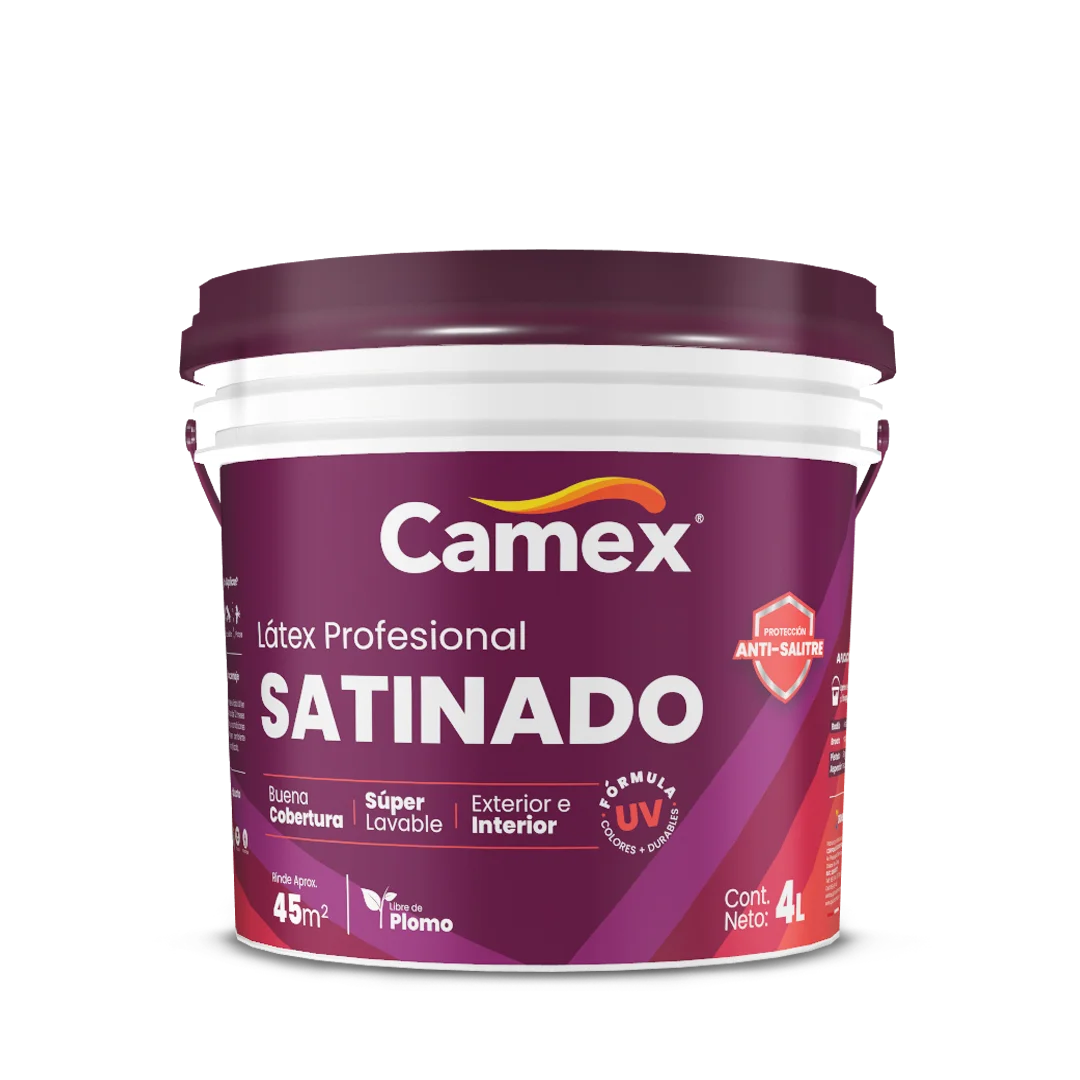 Pintura Látex Satinado Camex - Línea Decorativa Crons