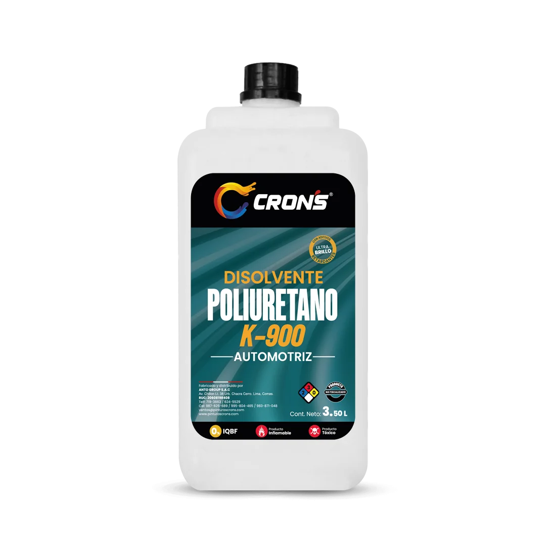 Pintura Disolvente Poliuretano K-900 Crons - Línea Automotriz Crons