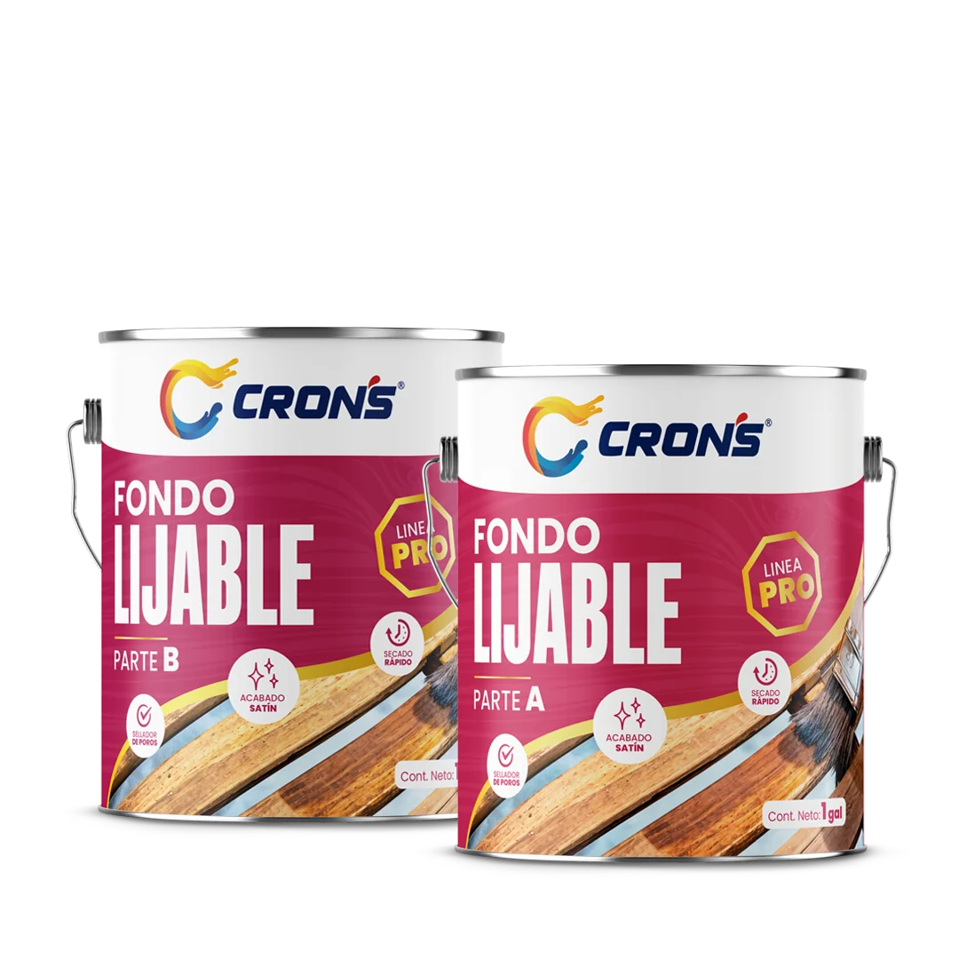 Pintura Fondo Lijable Crons - Línea Madera Crons